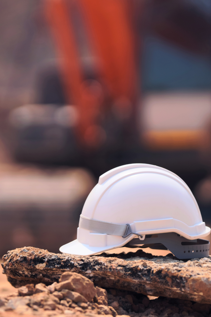 White hard hat